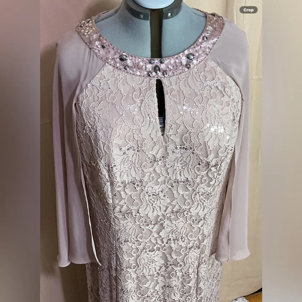 Ignight Evenings By Camille La Vie Blush Mother Of The Bride Long Formal Dress - Picture 4 of 13